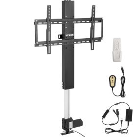 VEVOR Motorized TV Lift Stroke Length 31 Inches Motorized TV Mount Fit for Max.60 Inch TV Lift with Remote Control Height Adjustable 42-73 Inch,Load C